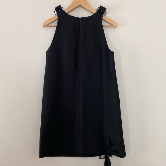 Valeska Valentina Jasso Collado w/ Fabrique Caspian Buckle Dress Wool Silk Blend - Picture 8 of 16